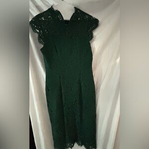 Elegant Green Lace Dress